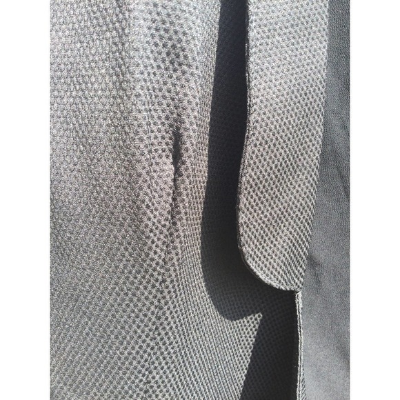 Umgee womens open knit blazer size small s black cotton collar 3 button jacquard - Picture 3 of 11